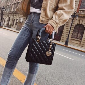 Diamond Stripe Women Handbag Female Luxury Designer Crossbody Bag High Quality Leather Shoulder Bag Clutch Purse Brand Tote Bags